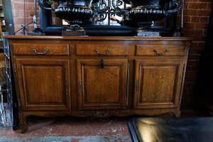 Sale: Gorgeous French Rich Oak Sideboard ~ 1920's