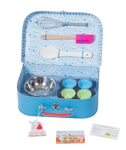Moulin Roty: Moulin Roty | My First Baking Set with 12 Real Utensils in Illustrated Carry Case | Age: 3+
