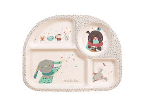 Moulin Roty | Bamboo Tray | Grey | Age: 0+