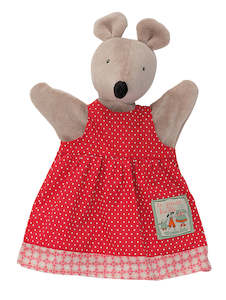 Moulin Roty | Hand Puppet | 'La Grande Famille' Nini the Mouse in Red &hellip;