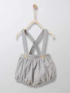 Bodysuits Rompers: Cyrillus Paris | Girl/Boy Bloomers | 100% Cotton | Grey | 6M, 12M, 18M