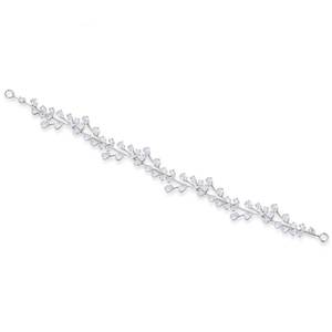 Bridal And Wedding: Silver Crystal Bridal Hair Vine "Cinderella"