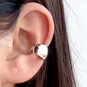 Silver Plain Earring Cuff "Lucilla"