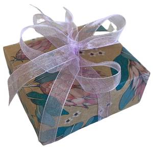 Gift Wrap your Present - Protea with Lilac Ribbon