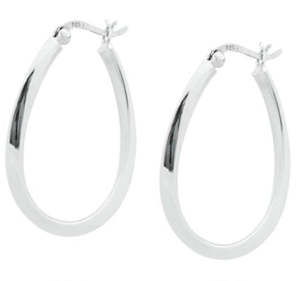 Huggies And Hoops: 925 Sterling Silver Hoop Earrings "Anaheim"