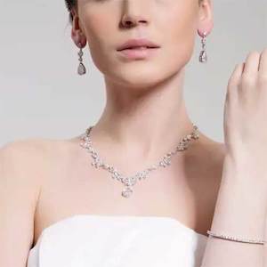 Silver Bridal Jewellery Set "Garland"