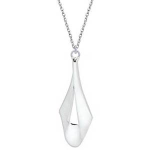 Necklace: 925 Sterling Silver Folded Necklace "Kelthra"