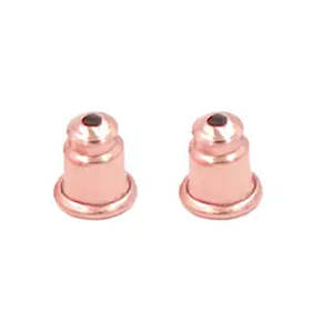Rose Gold: 1 Pair Rose-Gold Bullet Earring Backs (5.5mm)