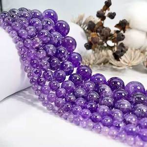 All: Amethyst Gemstone Beads (4mm)