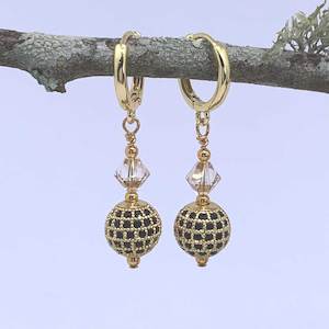 18K Gold Dangle Earrings "Maya"