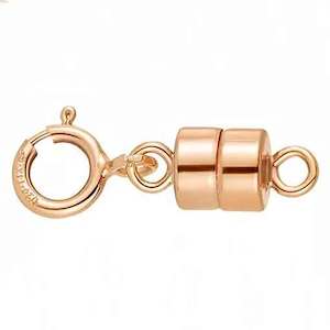 Rose Gold Only: Rose-Gold Magnetic Clasp with Spring Clasp (15mm)