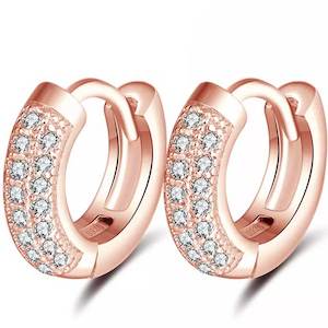 Sale: Rose Gold SMALL Huggie Earrings "Zoe"