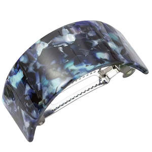 Curved Barrette Hair Clip "Pony Girl" (Teal)