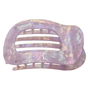 Flat Hair Clip "Mel" (Purple Glow)