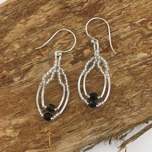 All: 925 Sterling Silver Drop Earrings "Melania"