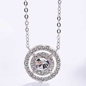 All: Silver Premium Crystal Necklace "Charmaine"