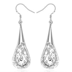 All: Silver Filigree Teardrop Earring "Cairo"
