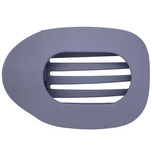 Grey: Flat Hair Clip "Mel" (Light Grey)