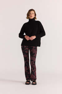 Staple The Label: CASSIA ROLL NECK JUMPER- BLACK