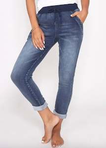 Monaco Jeans: RILEY JOGGER - BLUE WASH