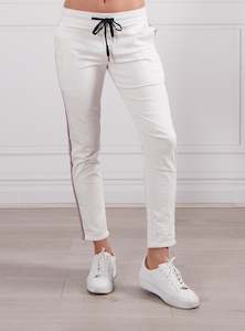 Monaco Jeans: IN STOCK NOW - BROOKLYN JOGGER - WHITE