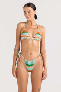 Poolside Paradiso: PRE ORDER OCTOBER - LUNA STRING TIE TOP - SEAGLASS