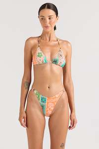 Poolside Paradiso: PRE ORDER OCTOBER - IBISCO STRING TIE TOP - SUNSET