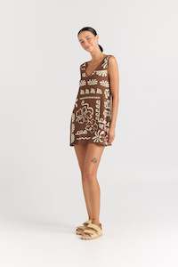 Poolside Paradiso: PRE ORDER DECEMBER - JAMAICA V KNIT DRESS - COCONUT