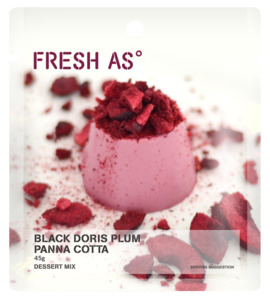 Desserts Baking: Black Doris Plum panna cotta 45g