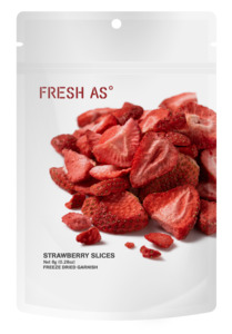 Fruit: Strawberry slices 8g