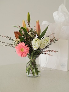 Vintage Jar Posie - Fresh Flowers Kaitaia