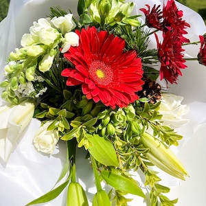 Festive Seasonal Bouquet - Fresh Flowers Kaitaia