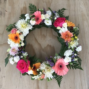 Floral Wreath - Fresh Flowers Kaitaia