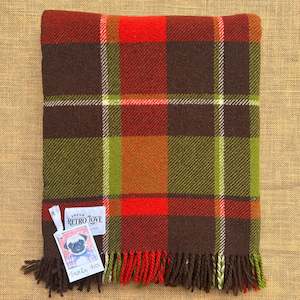 Travel Rugs: Earthy Colours TRAVEL RUG New Zealand Wool Blanket