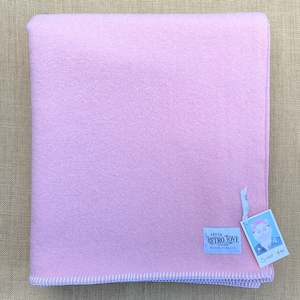 Classic Collection: Soft Pink SINGLE New Zealand Wool Blanket