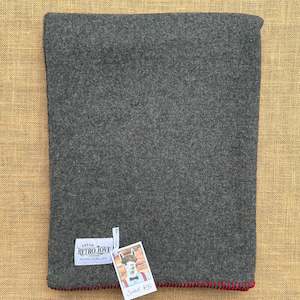Grey Army Campfire Collection: Lightweight Army Blanket SINGLE New Zealand Wool Blanket