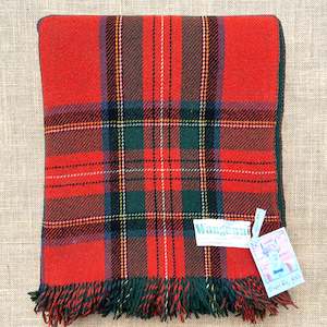 Clan Collection: Vintage CAR RUG DUOTONE New Zealand Wool Blanket