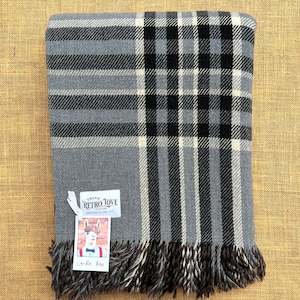 Clan Collection: Vintage CAR RUG New Zealand Wool Blanket