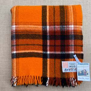 Clan Collection: Collectible Kaiapoi Huia TRAVEL RUG Pure New Zealand Wool Blanket.