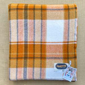 The Poppa Collection: Slumbersoft 70's Retro SINGLE New Zealand Wool Blanket