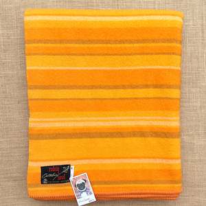 Vibrant Retro: Ultra Bright! KING SINGLE Canterbury New Zealand Wool Blanket