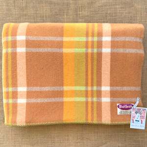 Pretty Pastels: Melon & Apple QUEEN/KING New Zealand Wool Blanket
