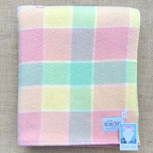Pretty Pastels: Pretty PasteIs SINGLE New Zealand Wool Blanket