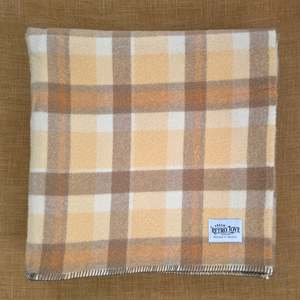 Frontpage: Gold-sand, Mustard, Cream and Copper DOUBLE New Zealand Wool Blanket