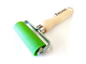 Products: Freund Silicone Pressure Roller Bracketed On Both Sides
