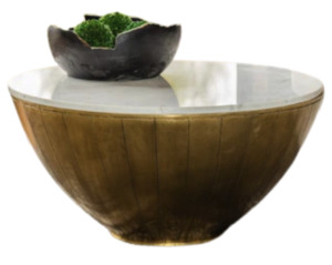 Tubla Brass Coffee Table