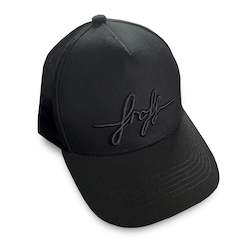 Parts And Accessories: Black Script Cap