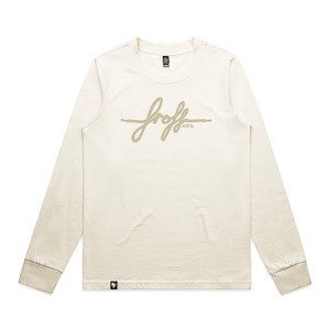 Womans T Shirt: Scripts - Long Sleeve Womens Tee