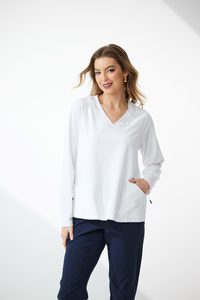 $79.95 & Under: Newport – Plaza Long Sleeve Tee NP28991 – White