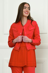 CURATE – CT6235-20 One-Stop Crop Jacket Red